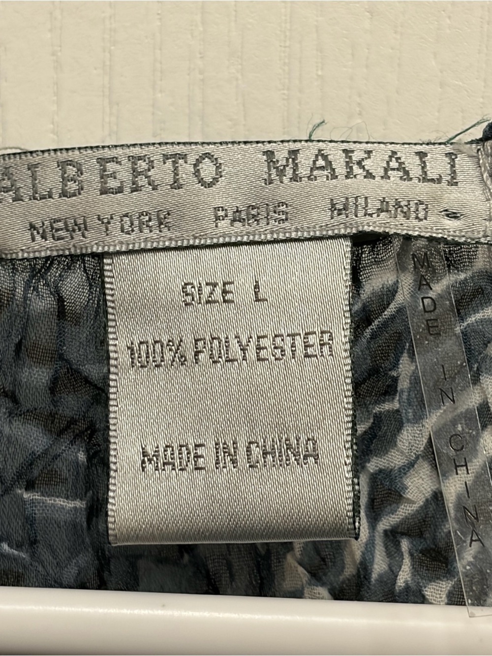 Alberto Makali Blue and Black Printed Long Sleeve Top - Picture 3 of 3